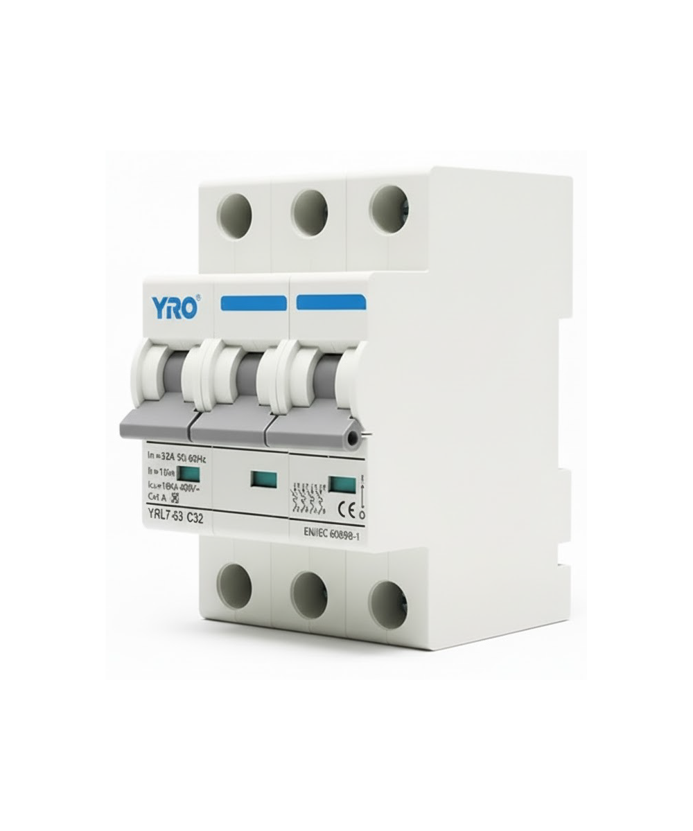 Interruptor Automático YRO YRL7-63 6kA 3P 63A 6kA 230/400V AC - Imagen 2