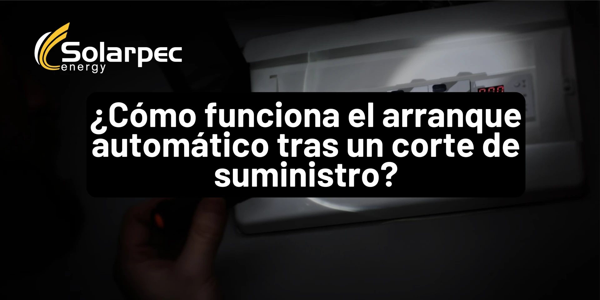 ¿Cómo funciona el arranque automático tras un corte de suministro?