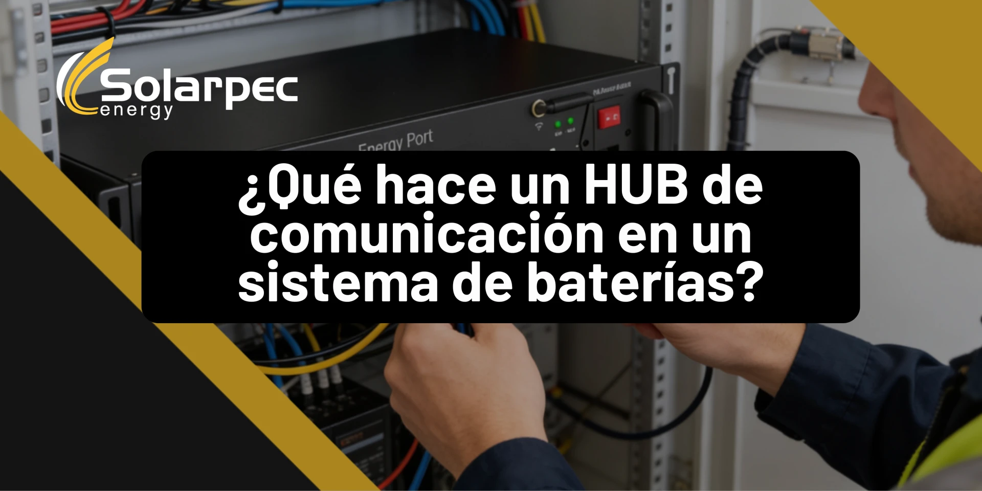 ¿Qué hace un HUB de comunicaciones en un sistema de baterías?