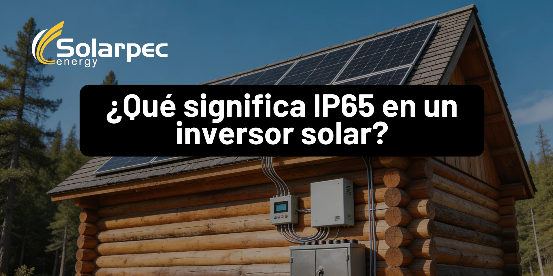 ¿Qué significa IP65 en un inversor solar?