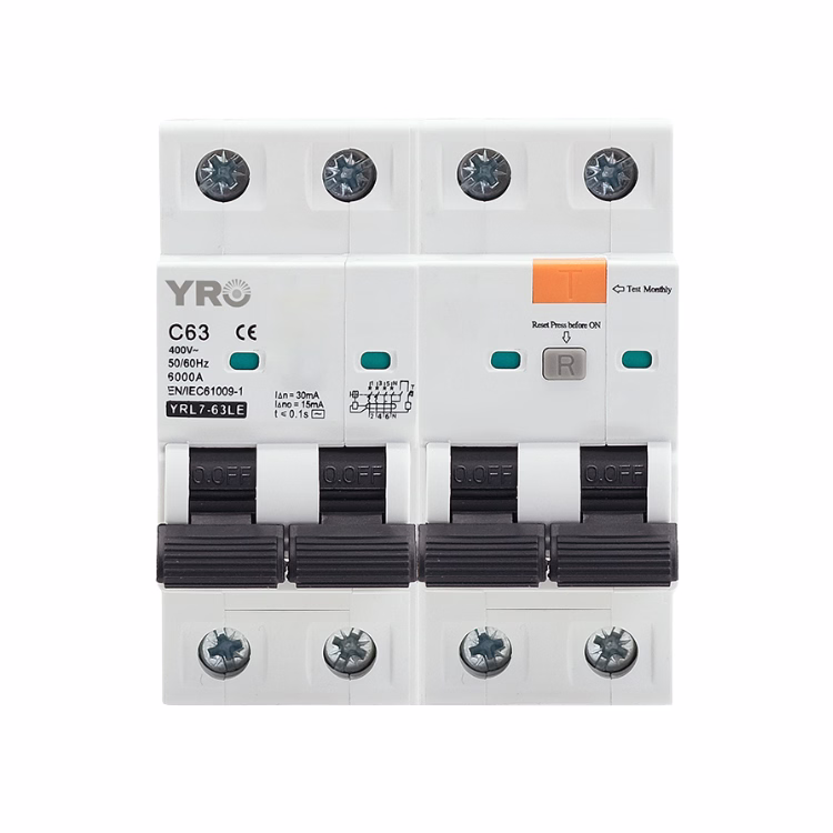Diferencial YRO YRL7-63LE 3P+N 50A 400V 30mA Tipo A