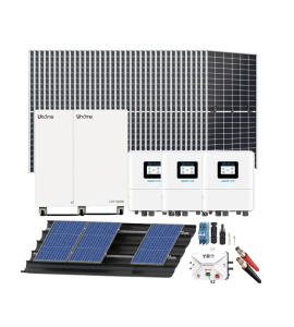 Kit Solar con Baterias para Casa de Campo Trifásico 2764kWhmes