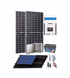 Kit Solar Telecomunicaciones Litio 400W 24V 110V AC 6400Wdia - Imagen 1
