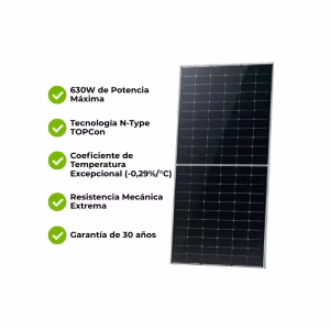 Panel Solar Monocristalino 630W N-Type JINKO Tiger Neo 66HL4M-(V) - Imagen 3